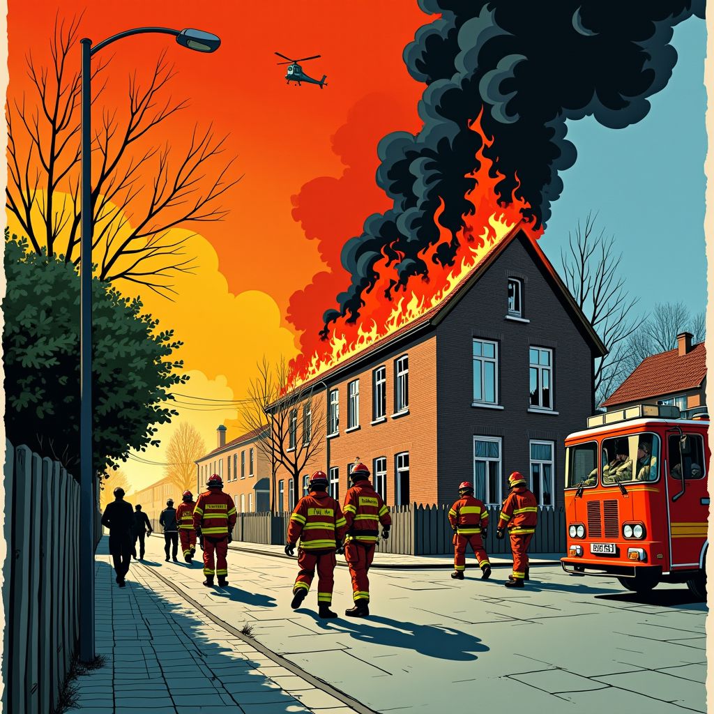 vijf gewonden bij explosieve brand in Den Haag