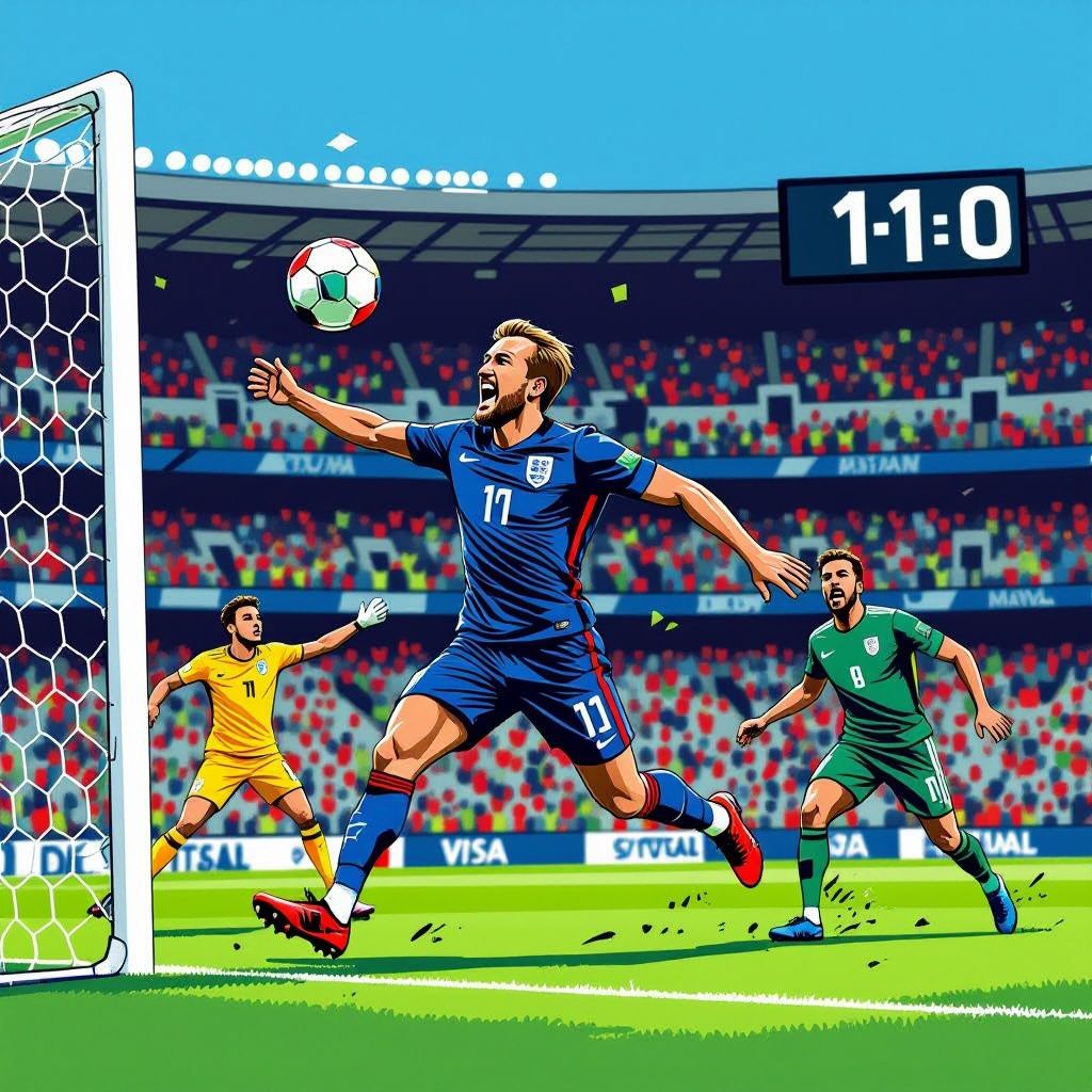 kane breekt de ban in blessuretijd en tilt engeland naar 1-0