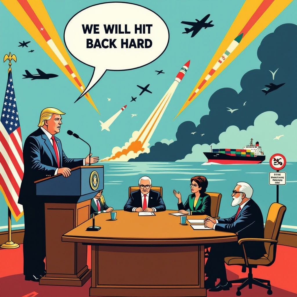 trump waarschuwt iran: 'we slaan heel hard terug' — dreiging valt samen met vredesgesprekken