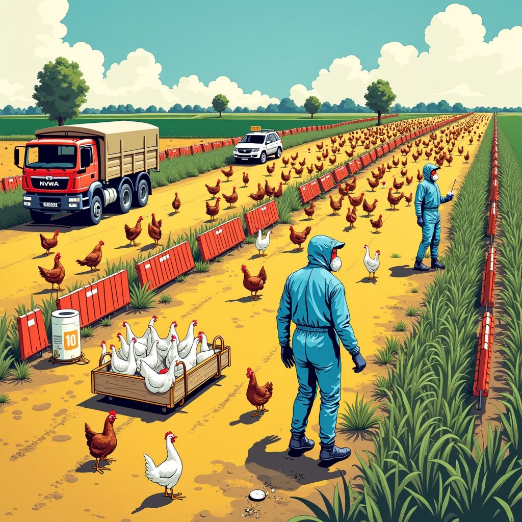 massale ruiming van 35.000 leghennen na vogelgriepuitbraak in vlagtwedde