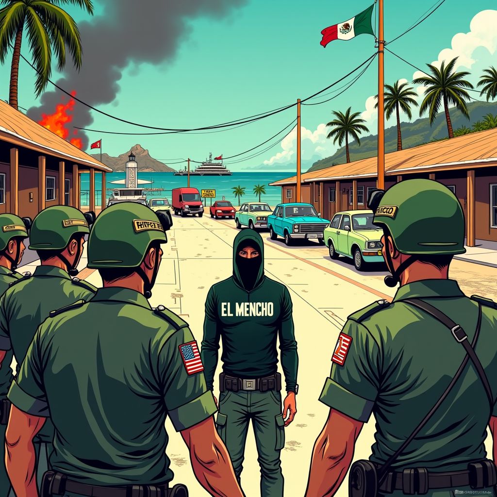 el mencho gedood: soldaten grijpen doelwit, toeristenhaarden in lockdown