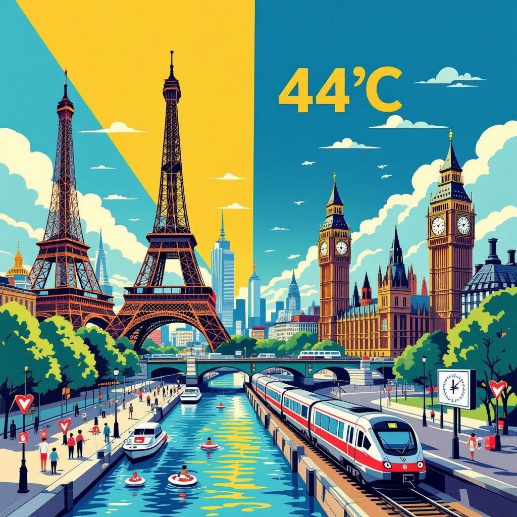 een Europese hittegolf tot 44°C zet ziekenhuizen, energie en rivieren onder druk