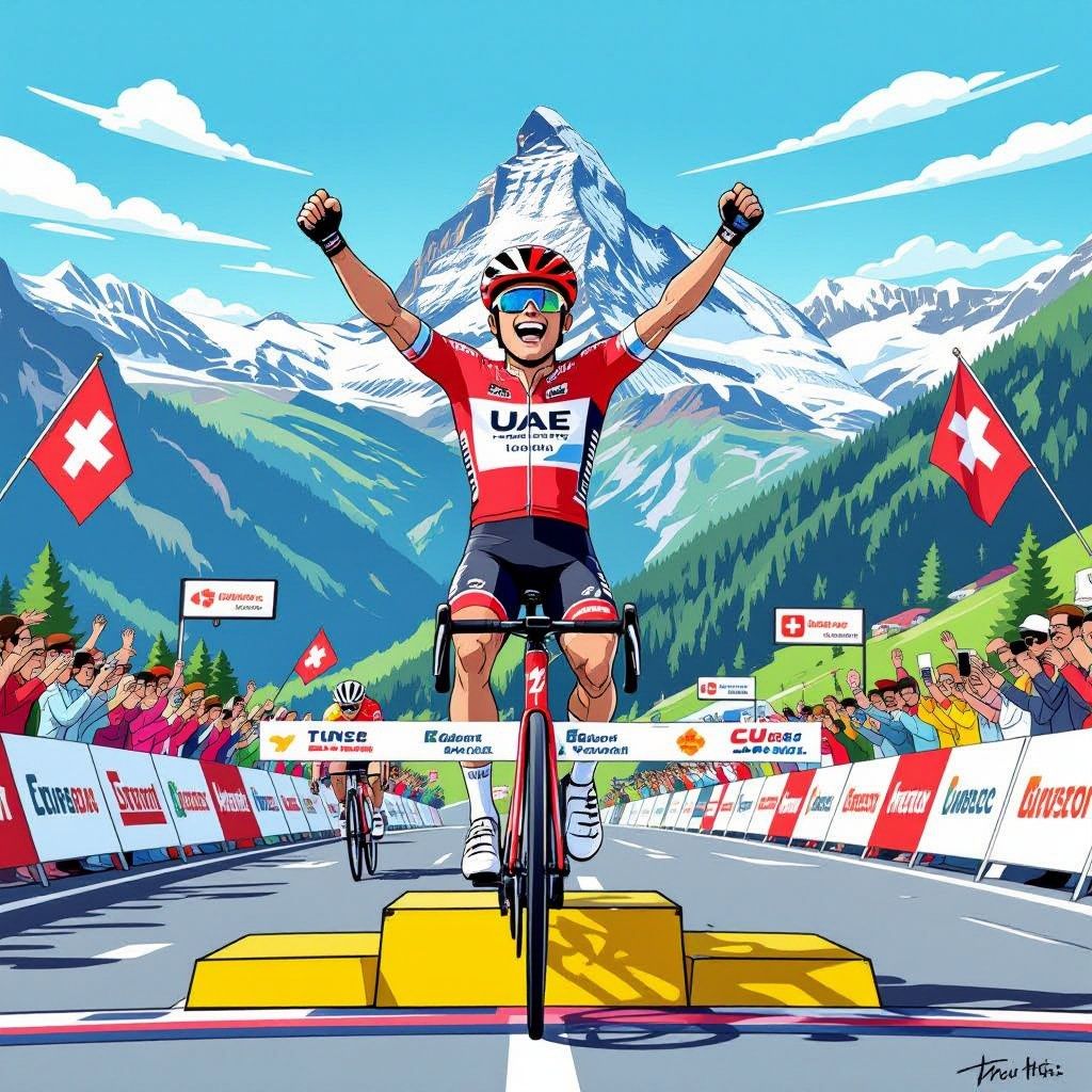 pogacar toont topvorm: drie ritten en de eindzege in tour de suisse