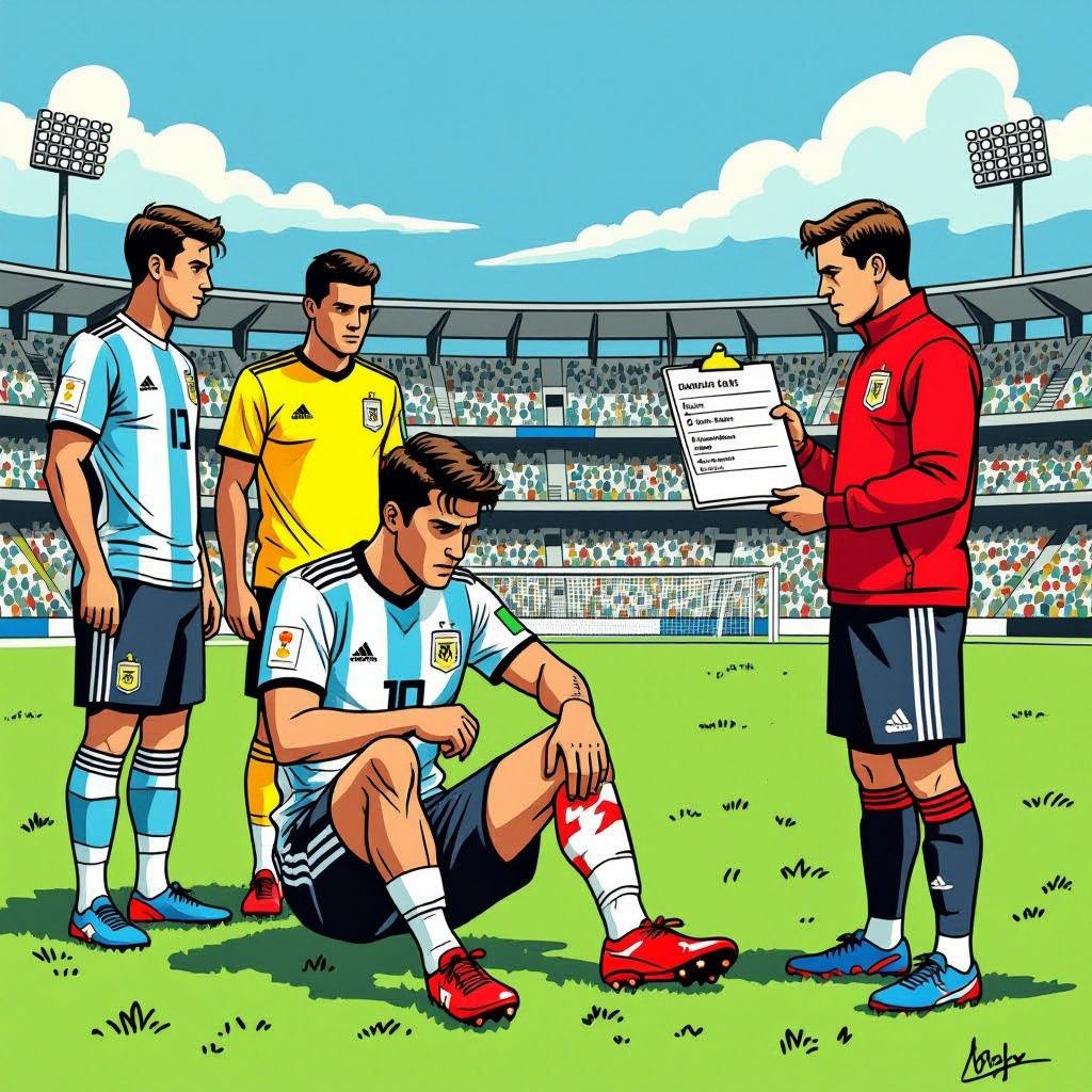 argentinië verliest onverwachte verdedigingsoptie: balerdi mist wk