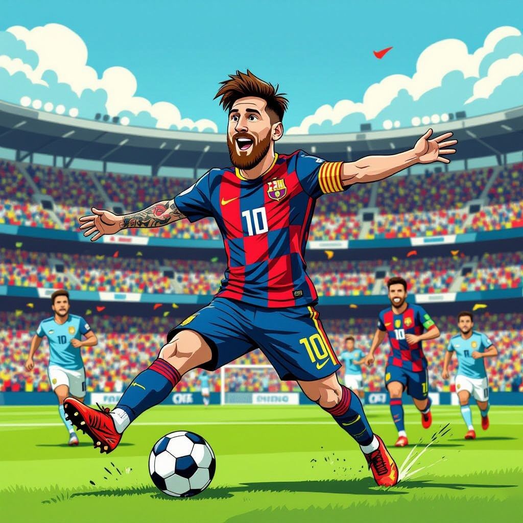 messi breekt record met doelpunt in zevende opeenvolgende wk-wedstrijd