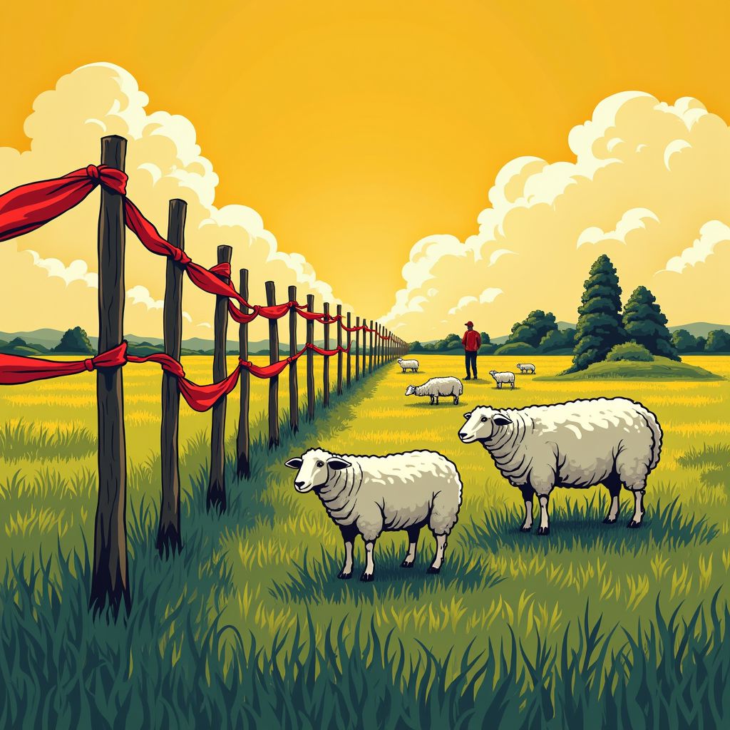 rode lintjes hangen in Gelderse weilanden na herhaalde wolvenaanvallen