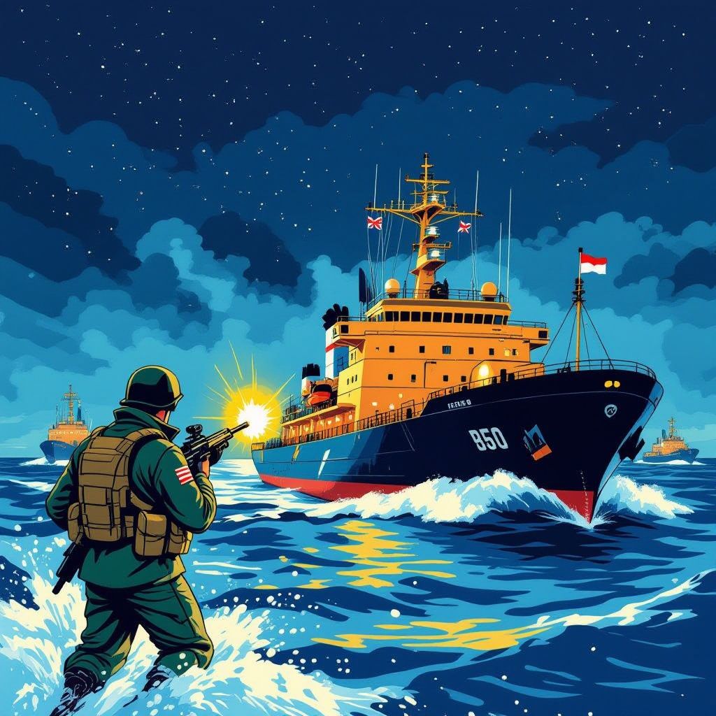britse commando's onderscheppen russische olietanker in het engelse kanaal