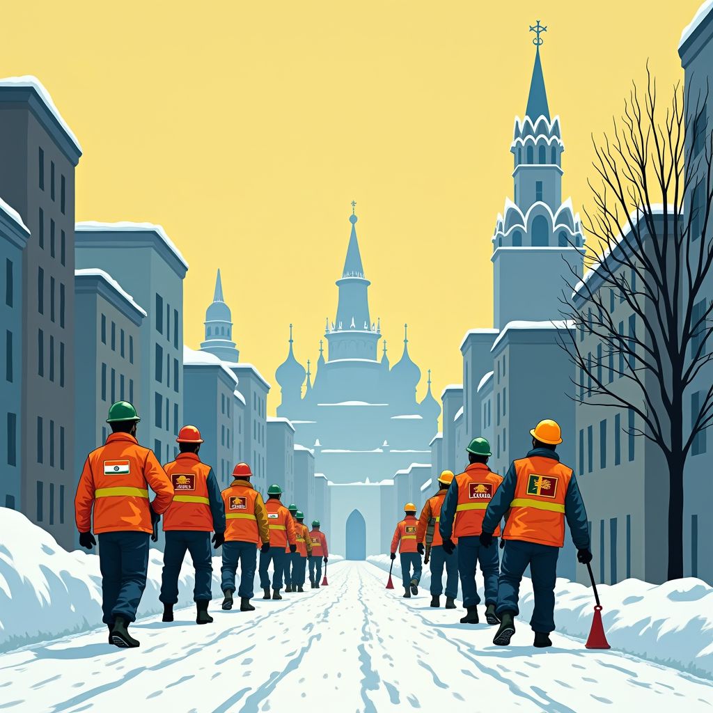 Rusland haalt werkkrachten uit Zuid-Azië om arbeidstekort op te lossen