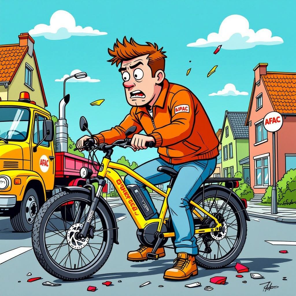 fiets afgeleverd zonder motor en remmen defect
