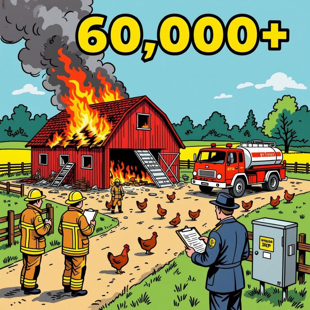 tienduizenden dieren blijven sterven in stalbranden — verzekeraars eisen sneller ingrijpen