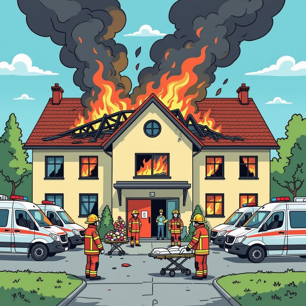 ziekenhuis in ludwigslust ontruimd na nachtelijke brand met twee doden