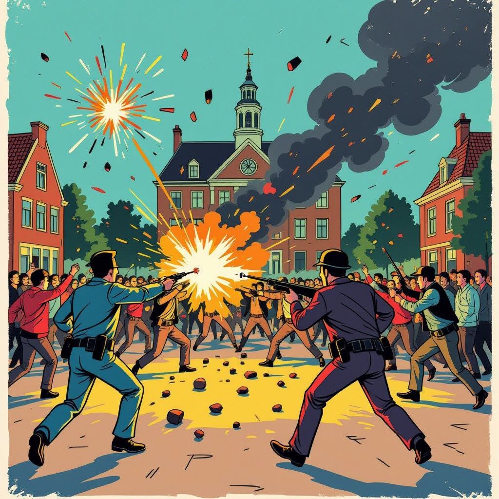 Geweld escaleert tijdens tweede asielprotest in Loosdrecht