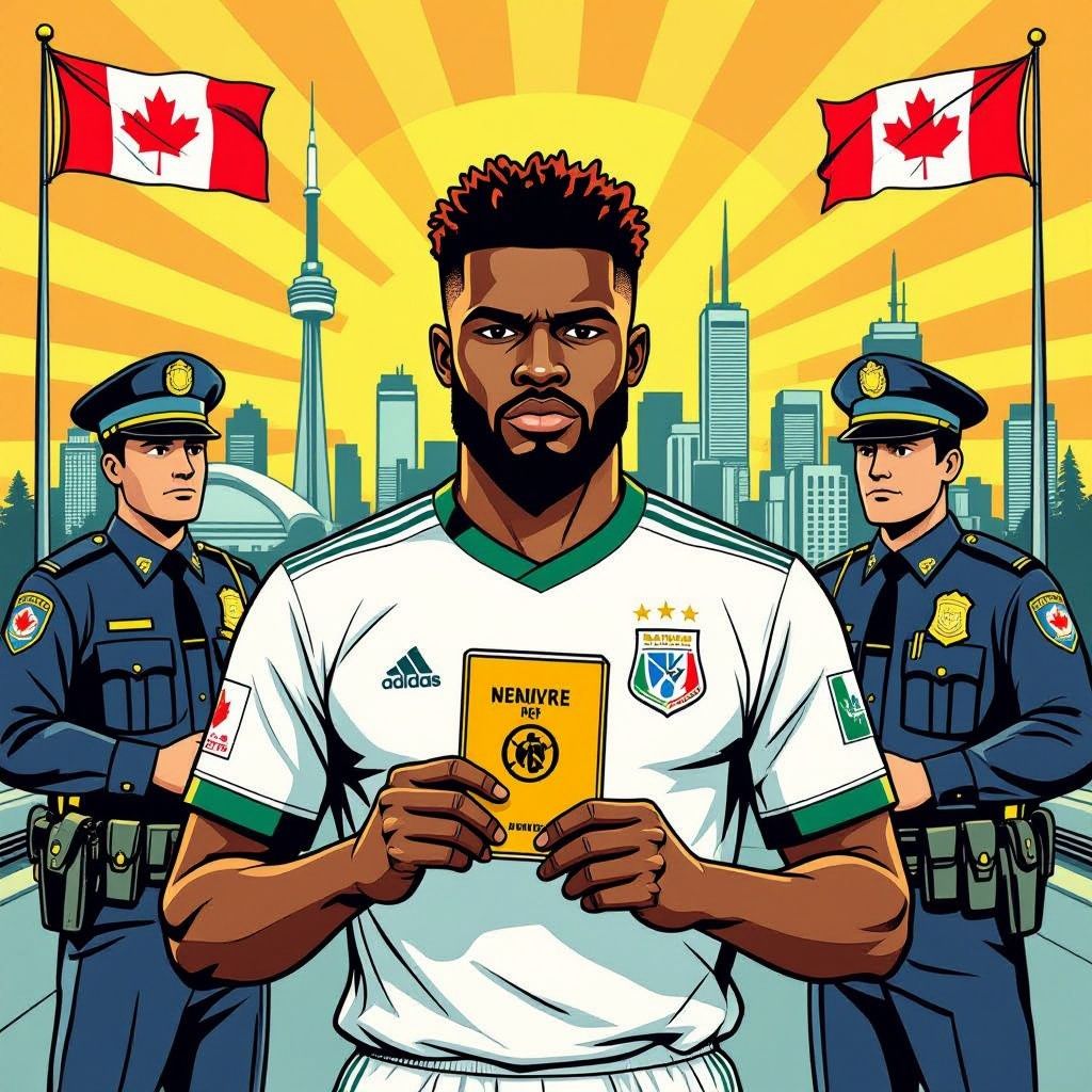 Ivoriaanse spits Wahi buitenspel gezet door Canadese grens