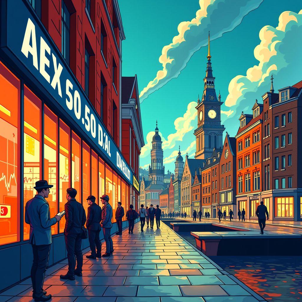 strong surge in amsterdam as aex jumps 3.2%