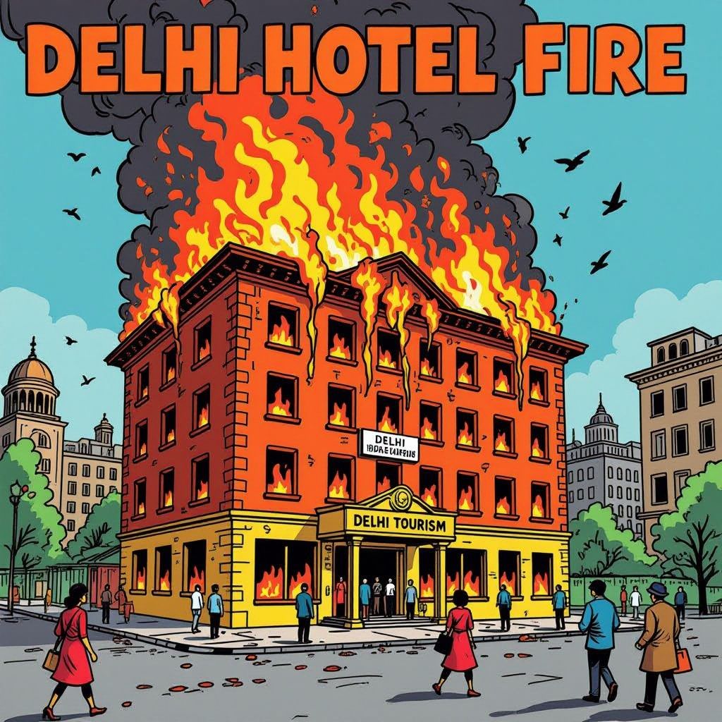 dodelijke hotelbrand in delhi schokket toerisme: 21 doden, meestal buitenlanders