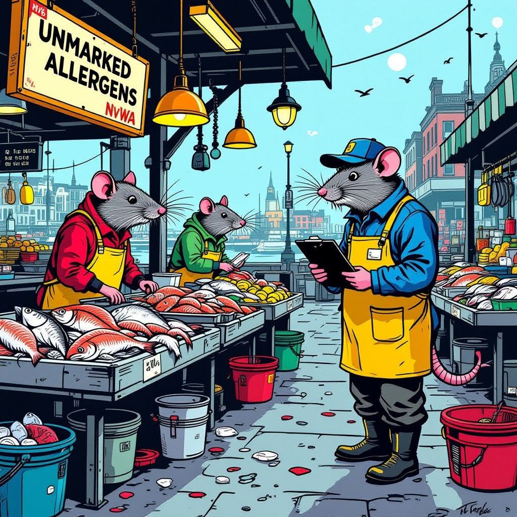 één op de 3 viswinkels heeft te maken met ratten en ongedierte