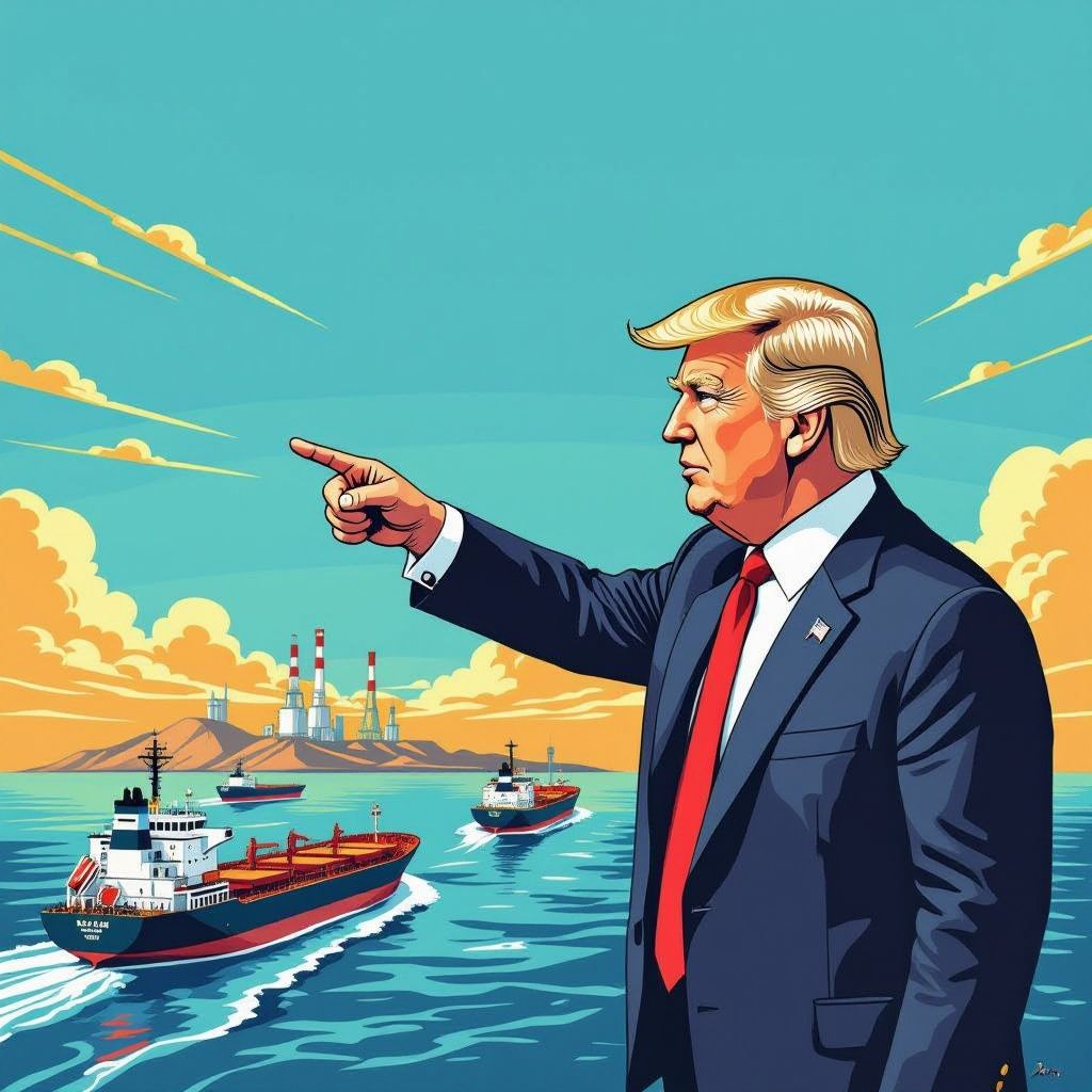 trump dreigt met bezetting van irans oliehart
