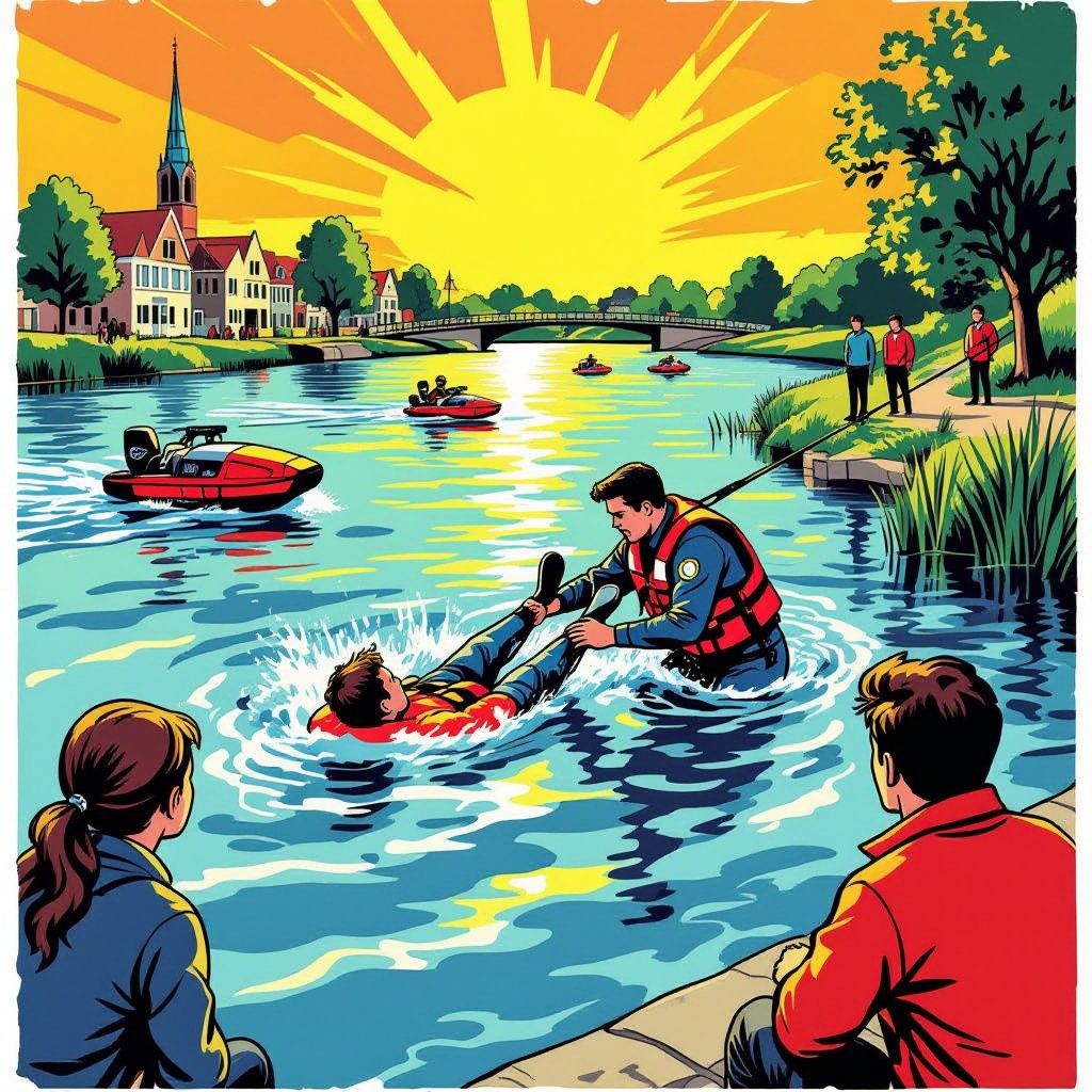redding bij de spiegelwaal: persoon uit water gehaald na dramatische actie