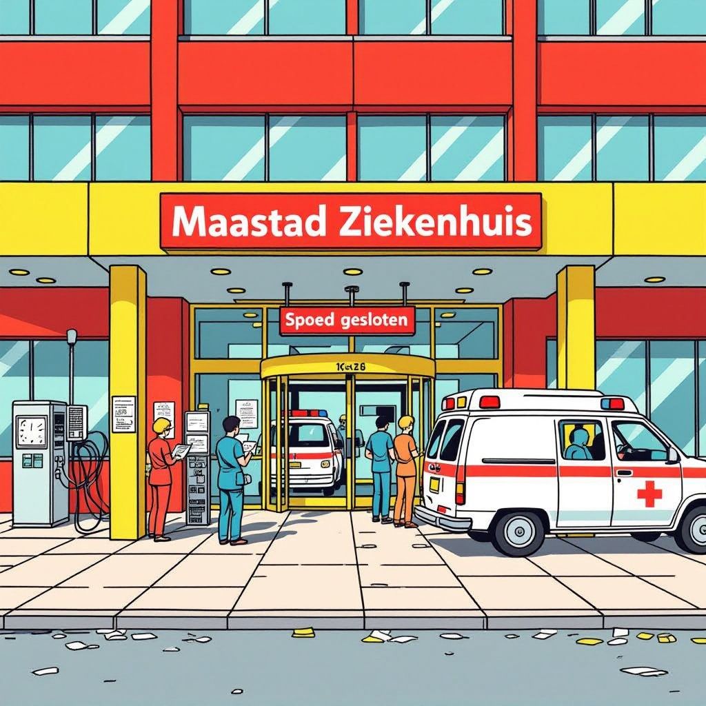 noodtest legt maasstad ziekenhuis lam: spoed gesloten en veel afspraken geannuleerd