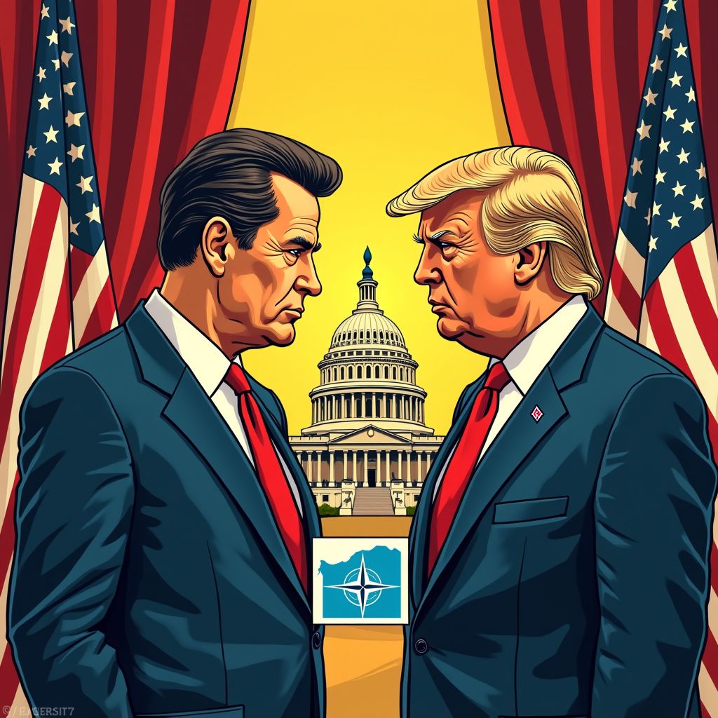 rutte in het oog van de storm na overleg met trump over mogelijke navo-uittreding