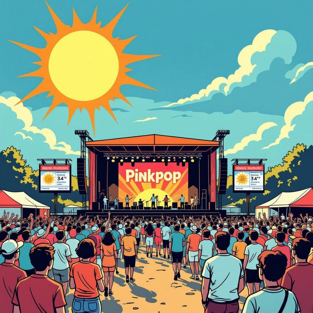 pinkpop braces for hottest edition amid heat warnings and storm alerts