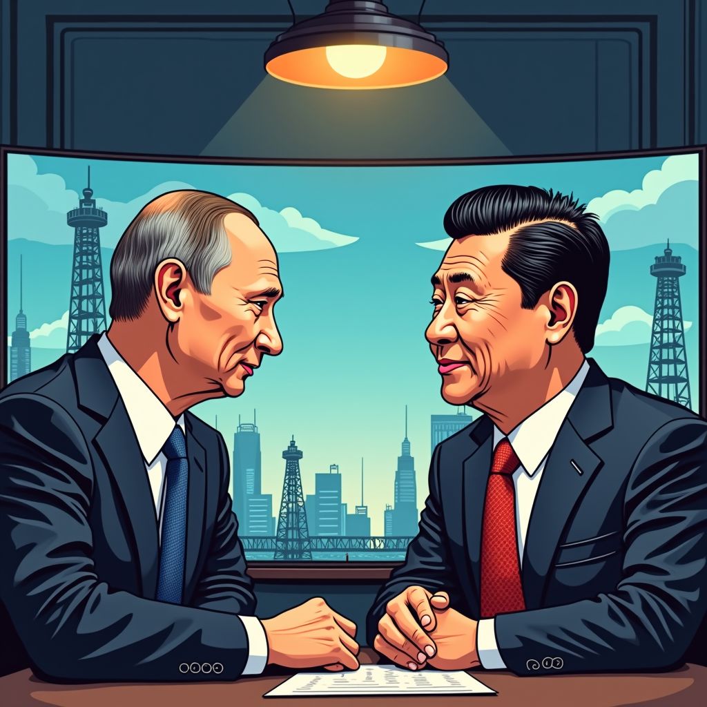 Rusland en China verdiepen energiebanden tijdens videogesprek