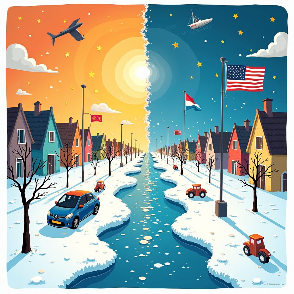 Straalstroom zorgt voor bizarre weerkloof: Nederland beleeft recordwarmte terwijl VS bevriest