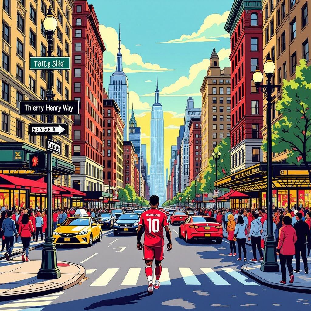 a new york street bears the name of a football legend