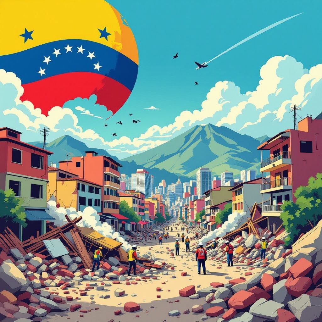 twee aardbevingen van 7,2 en 7,5 schudden venezuela, noodtoestand uitgeroepen