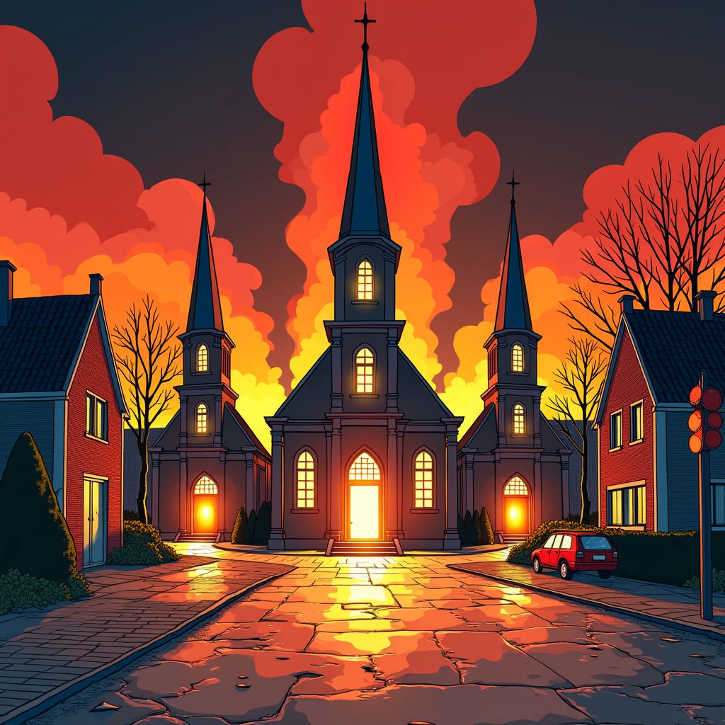 een man, drie kerken, één week: de nachtelijke brandstichtingen in Ede