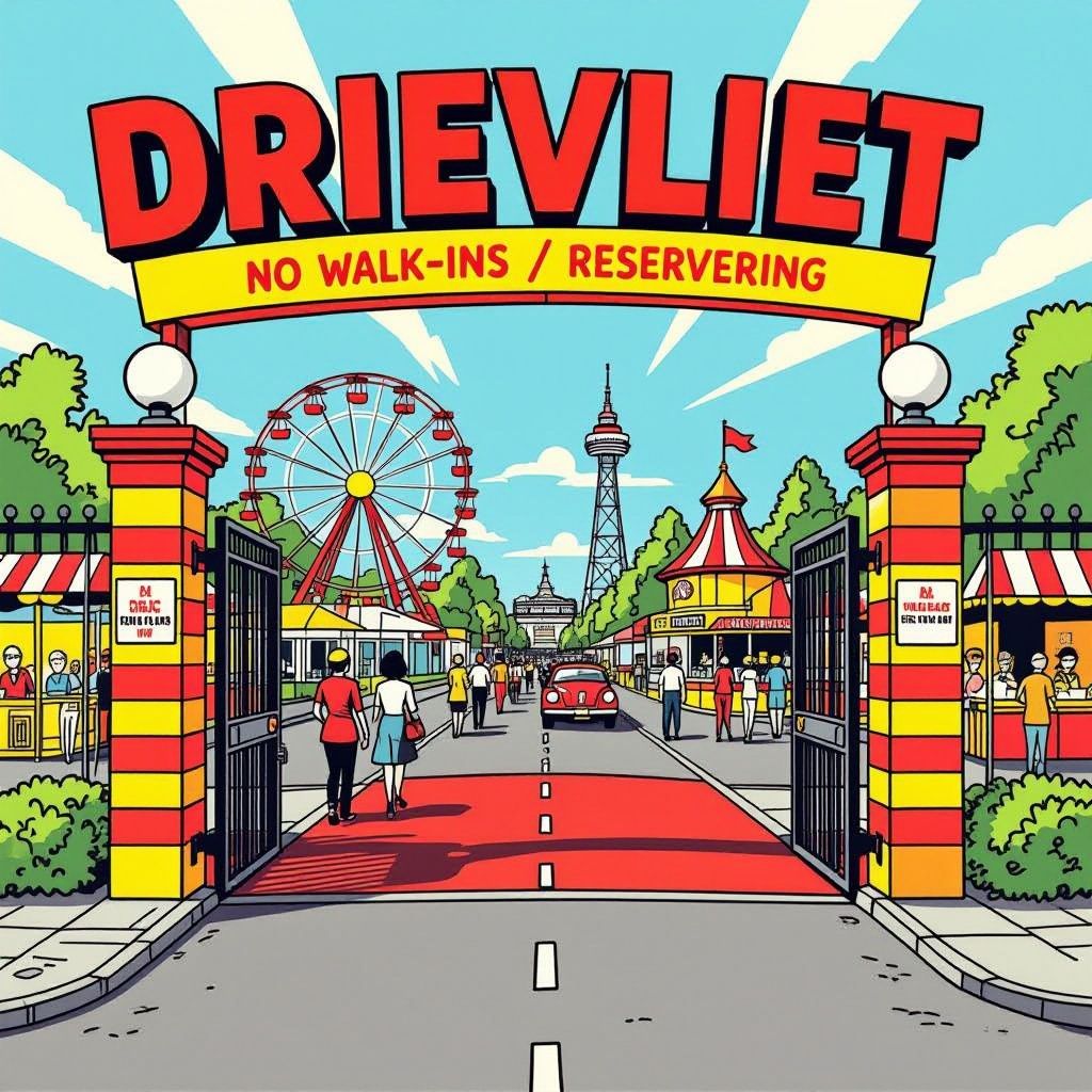 druktebreuk bij drievliet: park sluit de deur voor dagbezoekers