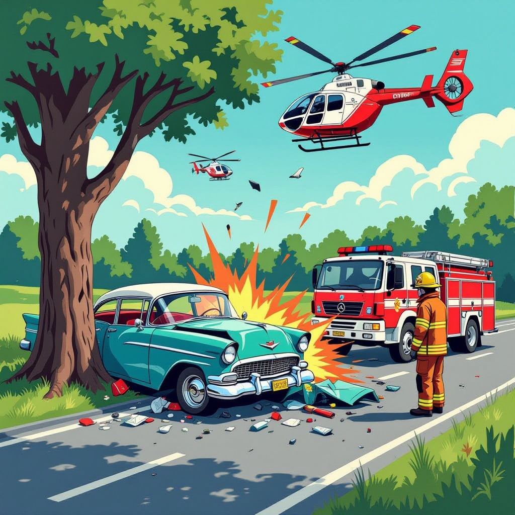 driver trapped for nearly two hours after crashing into tree on n33 near veendam