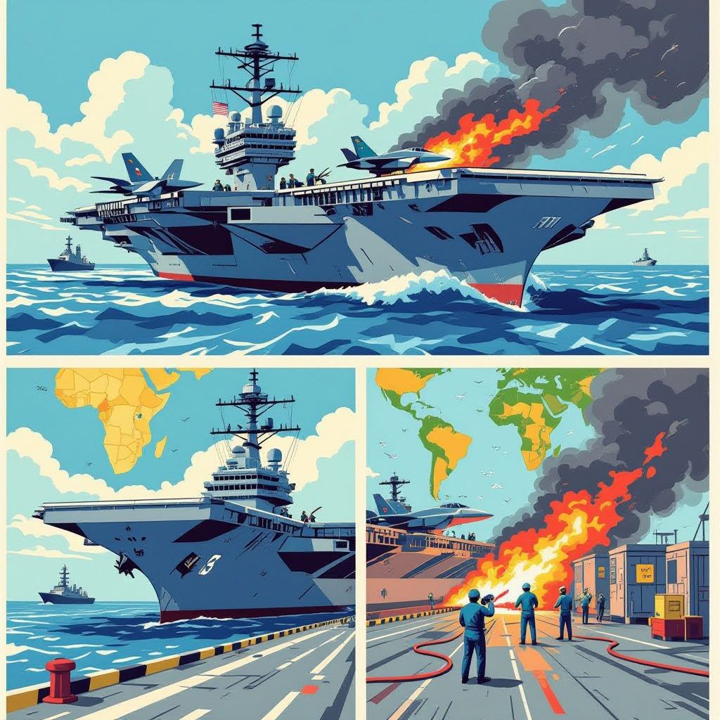 uss gerald r. ford begint recordlange wereldwijde missie terwijl grote reparaties dreigen