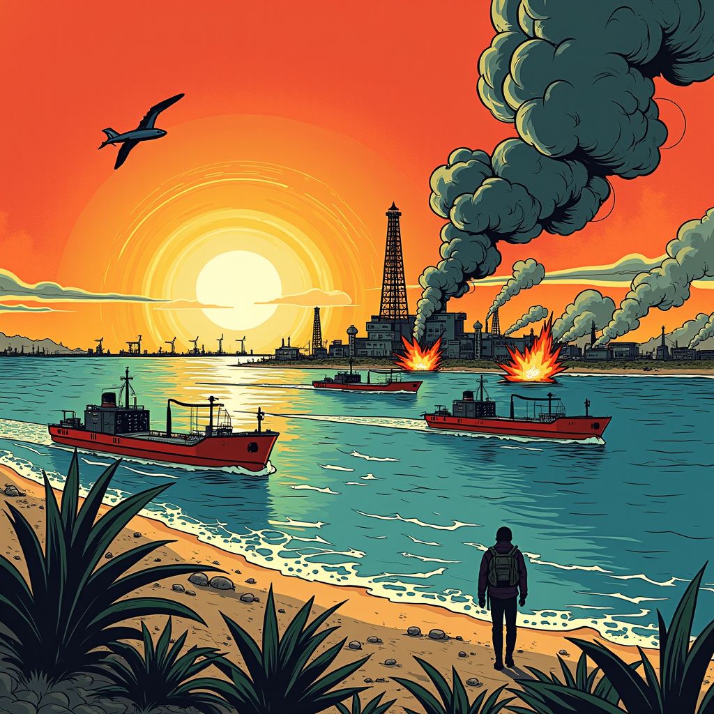 vs-aanvallen richten zich op hart van iraanse olie-export