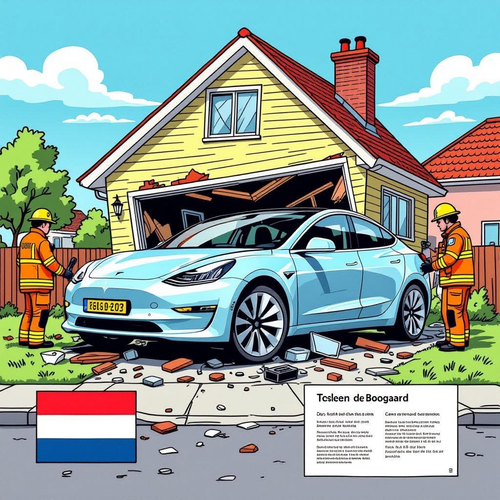 zelfrijdende tesla rijdt huis binnen; bewoonster (76) komt om — wat betekent dit voor nederland?