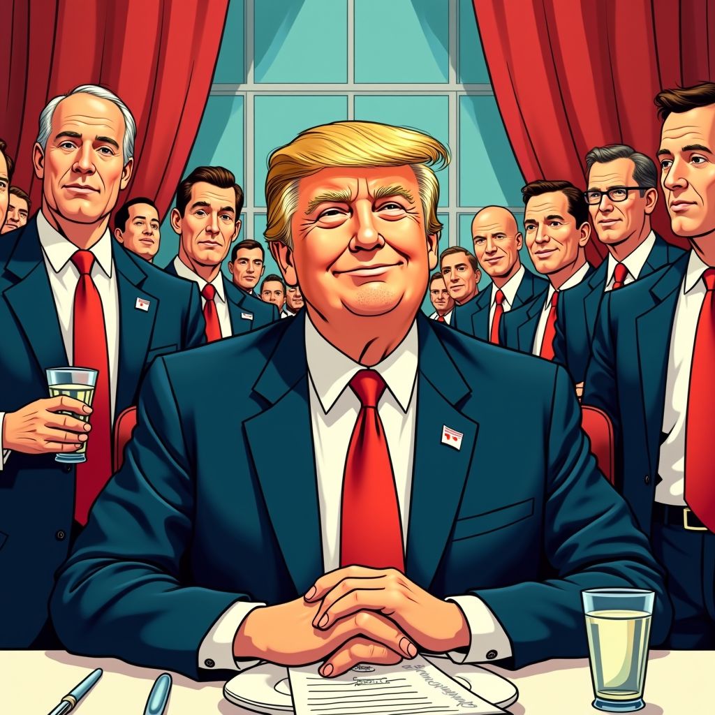 trump breekt jarenlang verbod en verschijnt op white house dinner