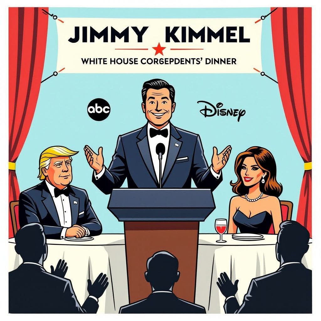 kimmel in het oog van de storm na 'expectant widow'-grap en diner-schietincident