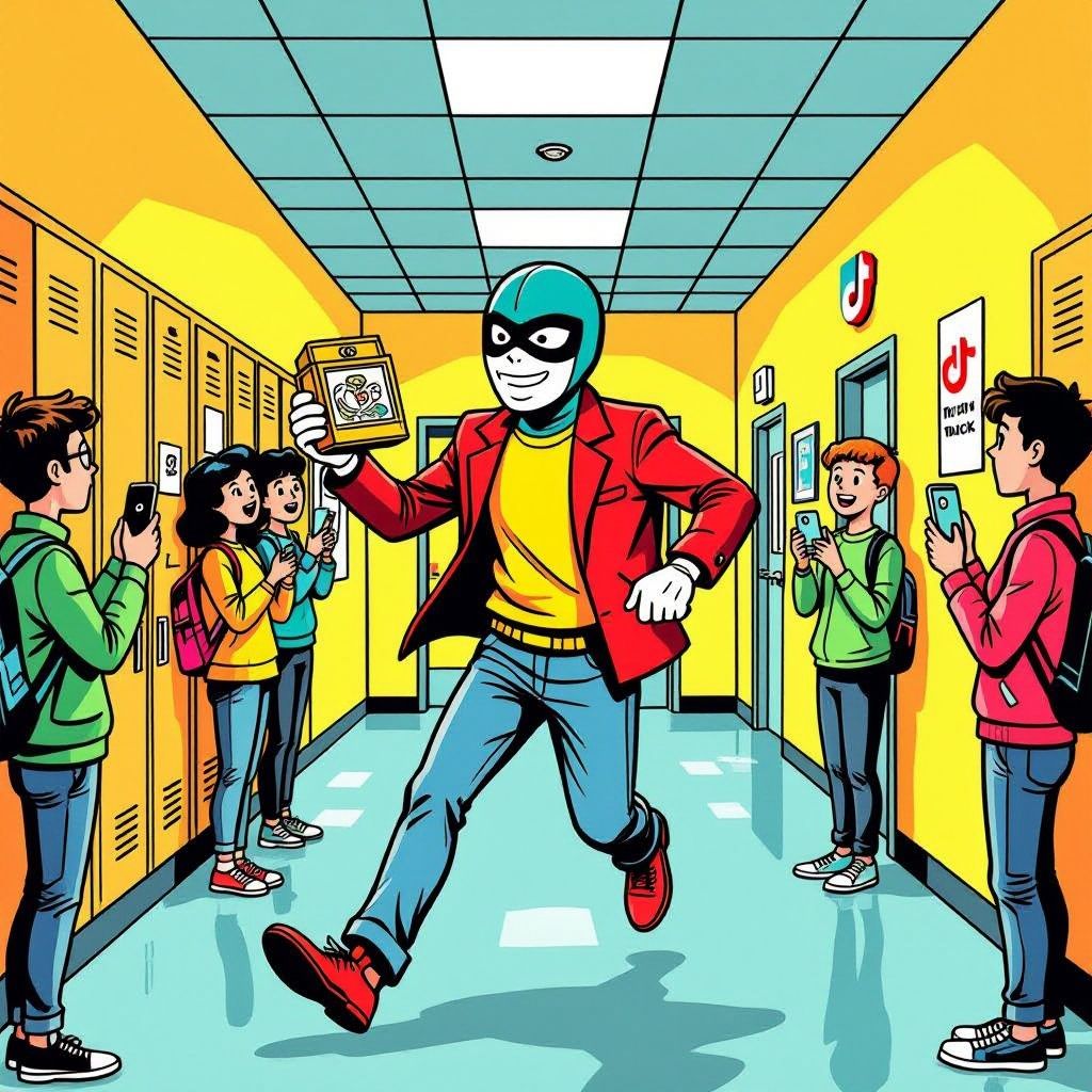 docent danst door school met masker, video wordt viral en leidt tot ontslag