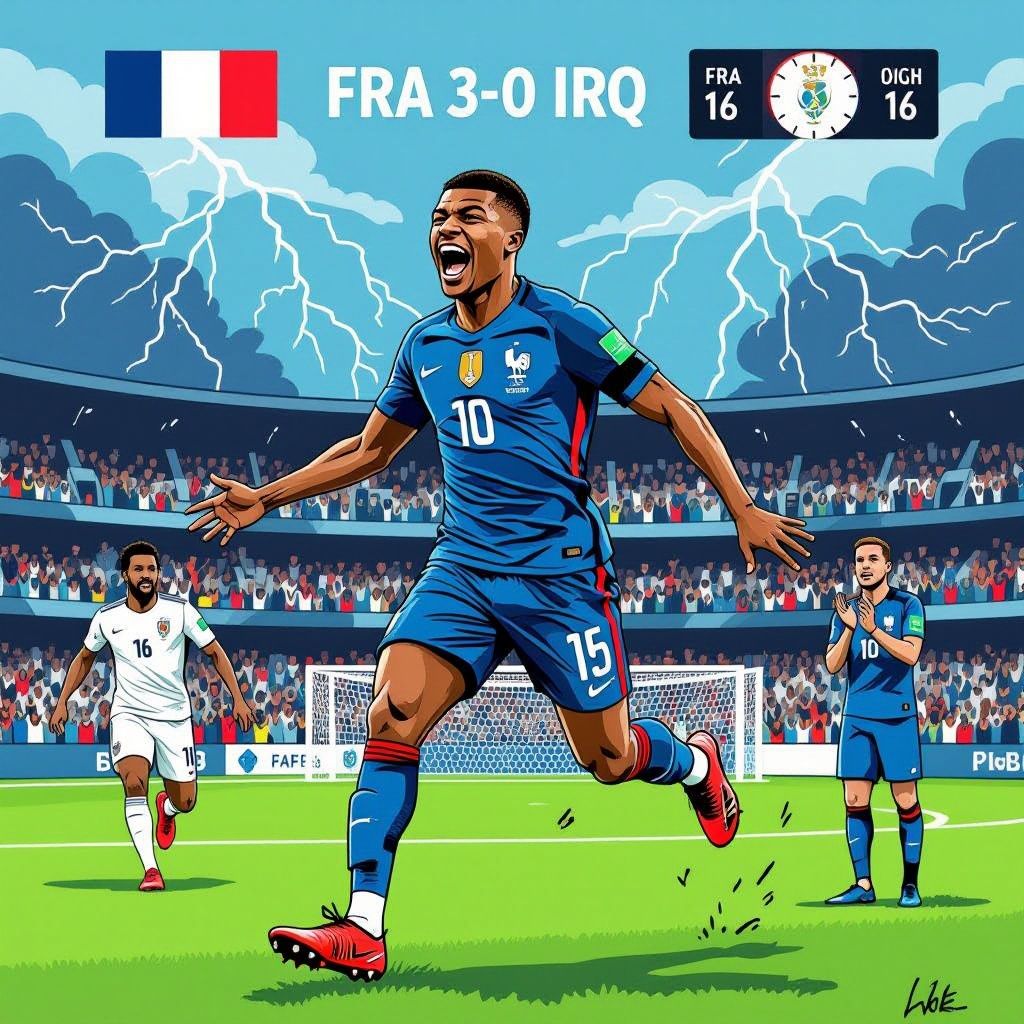 mbappé schiet frankrijk naar knock-outs en klimt op historische lijst