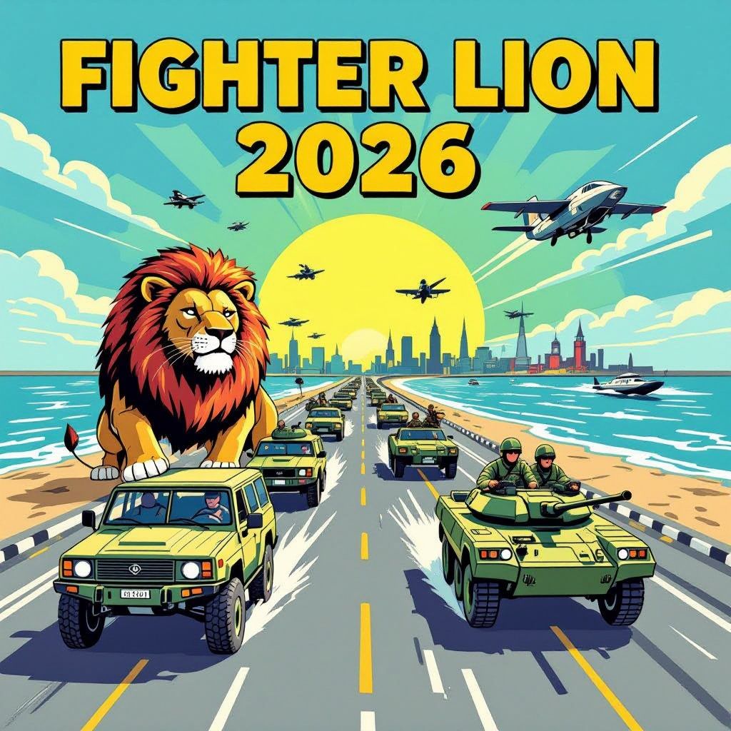 grootschalige militaire oefening fighter lion begint met massale verplaatsing