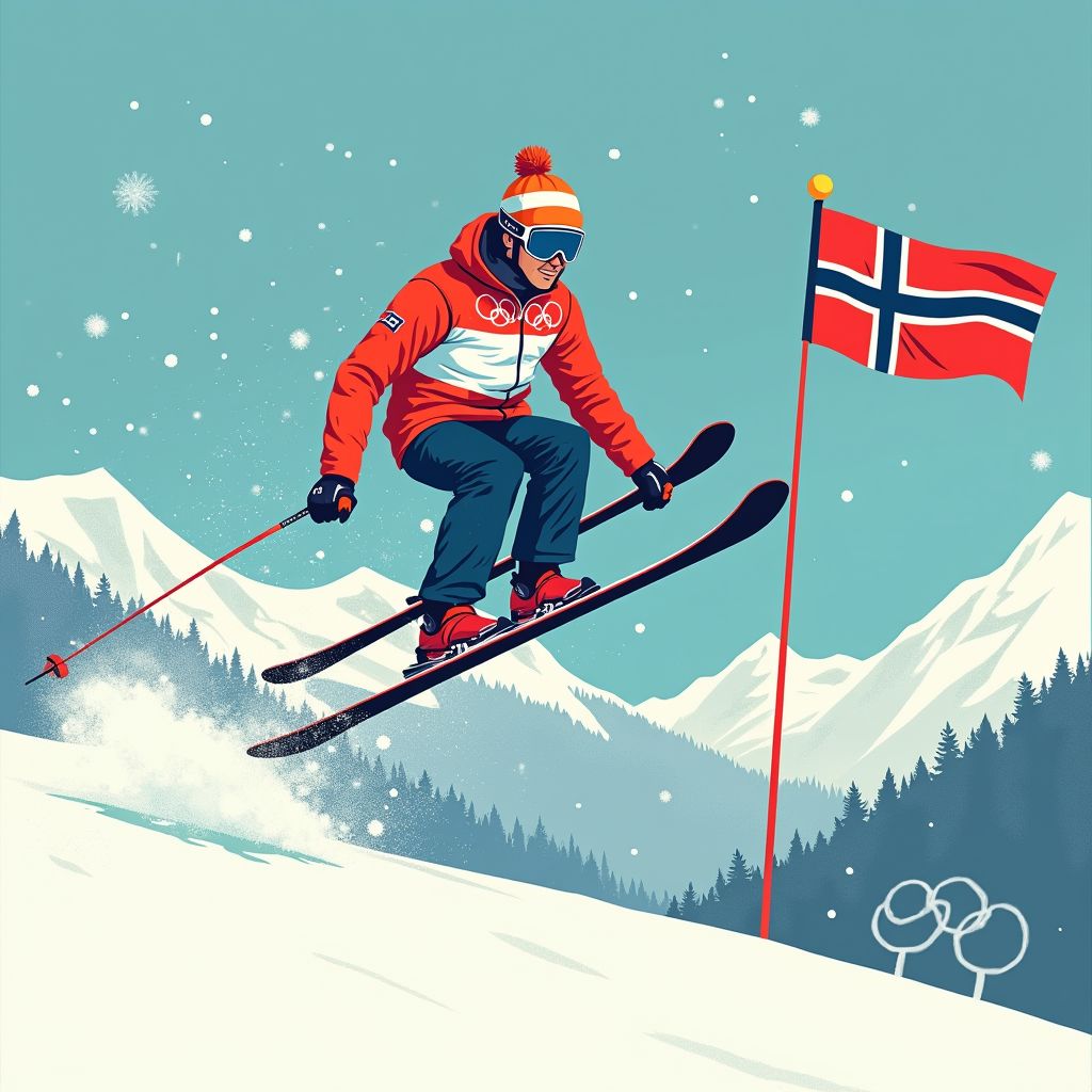 norwegische skivlieger beschermt titel met sprong van 98,50