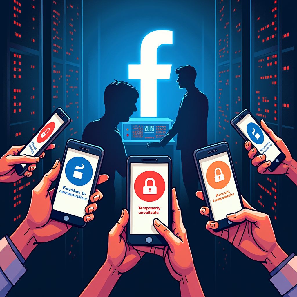 facebook valt uit tijdens piekuren, miljoenen gebruikers getroffen