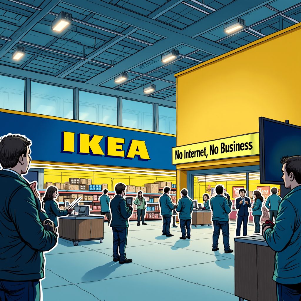 how one broken cable shut down ikea completely