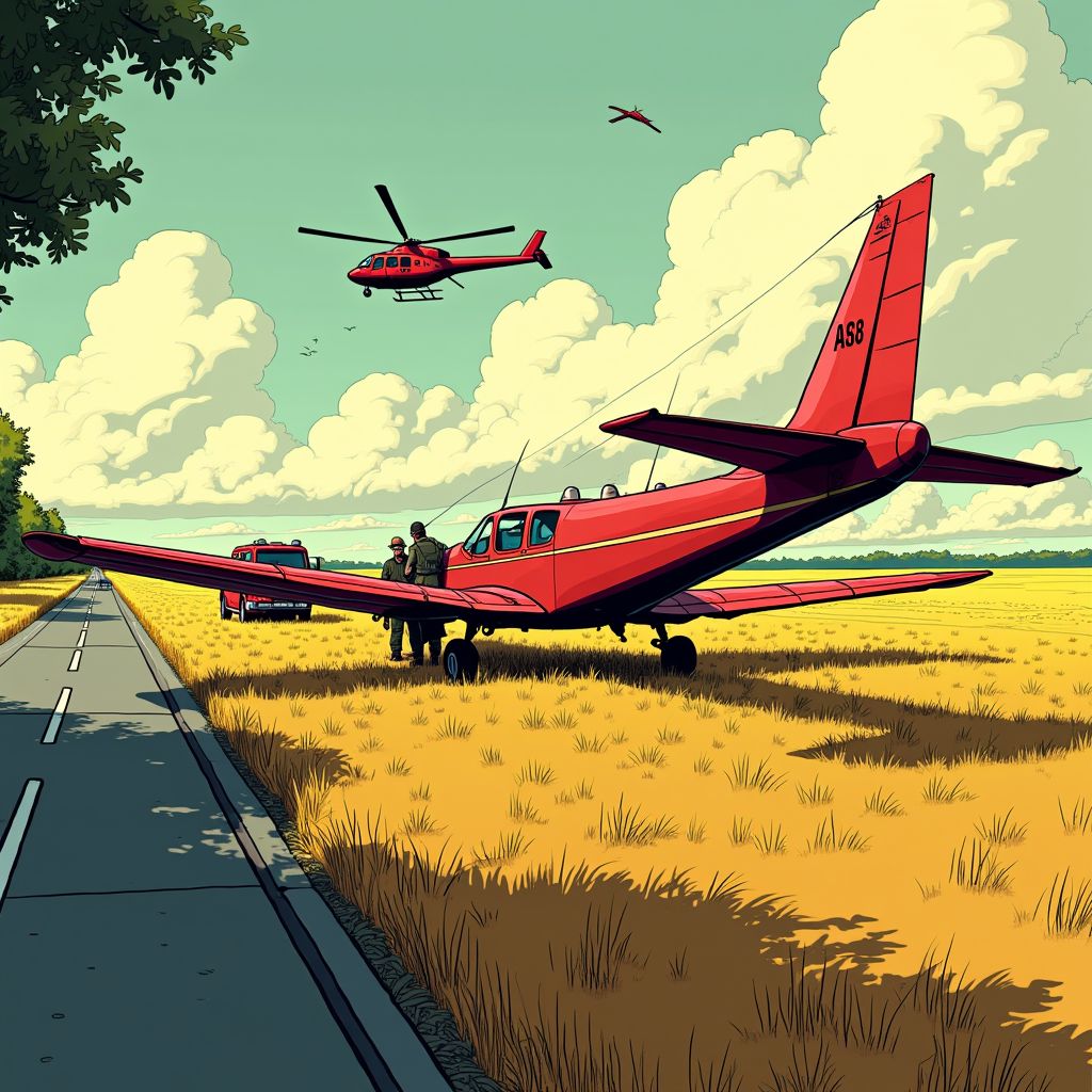 Sportvliegtuig crasht naast A58 bij Middelburg