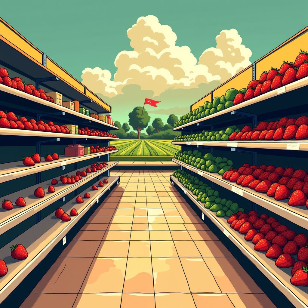 lege schappen in nederland door slecht weer in zuid-europa