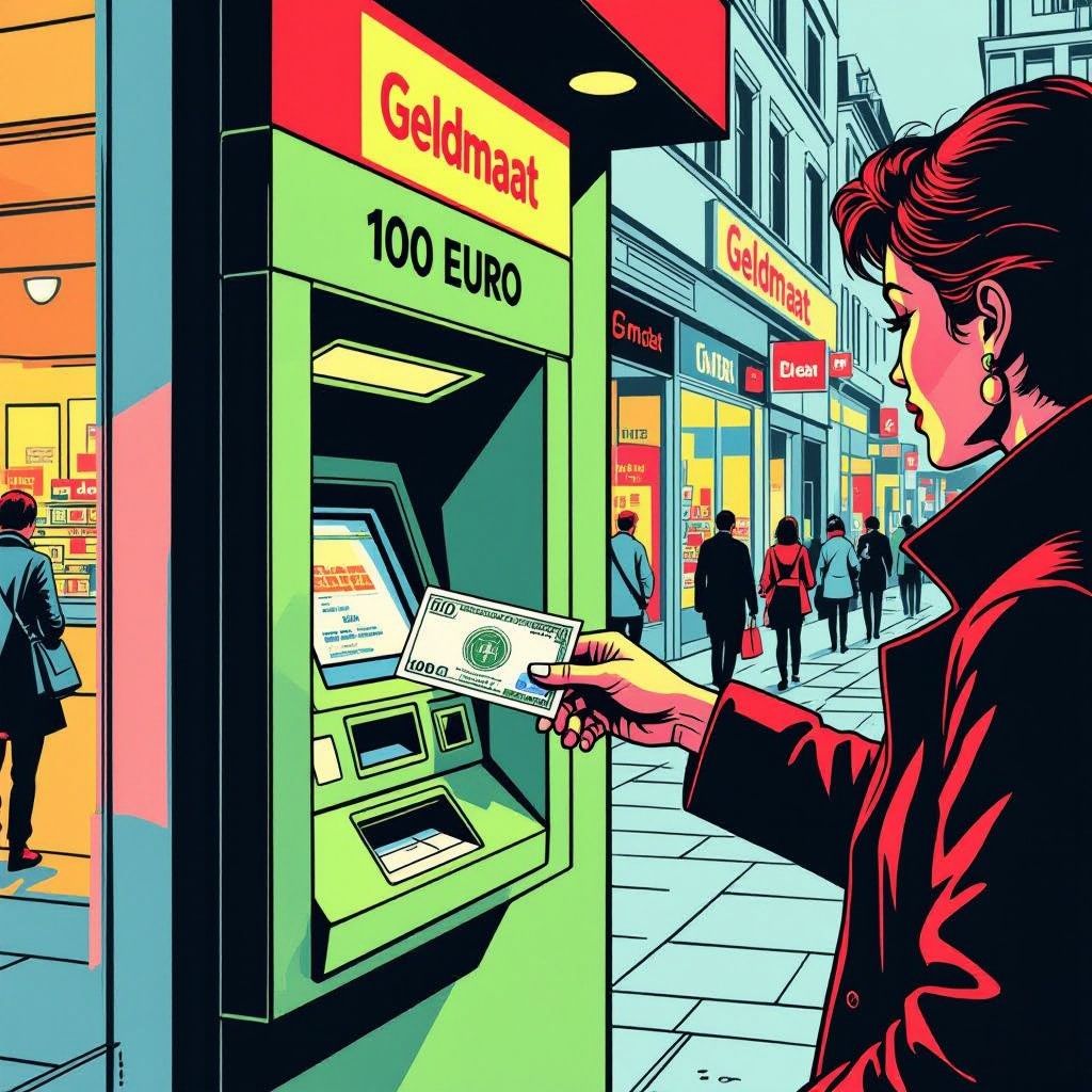 geldmaat brengt 100 eurobiljet terug in pinautomaten