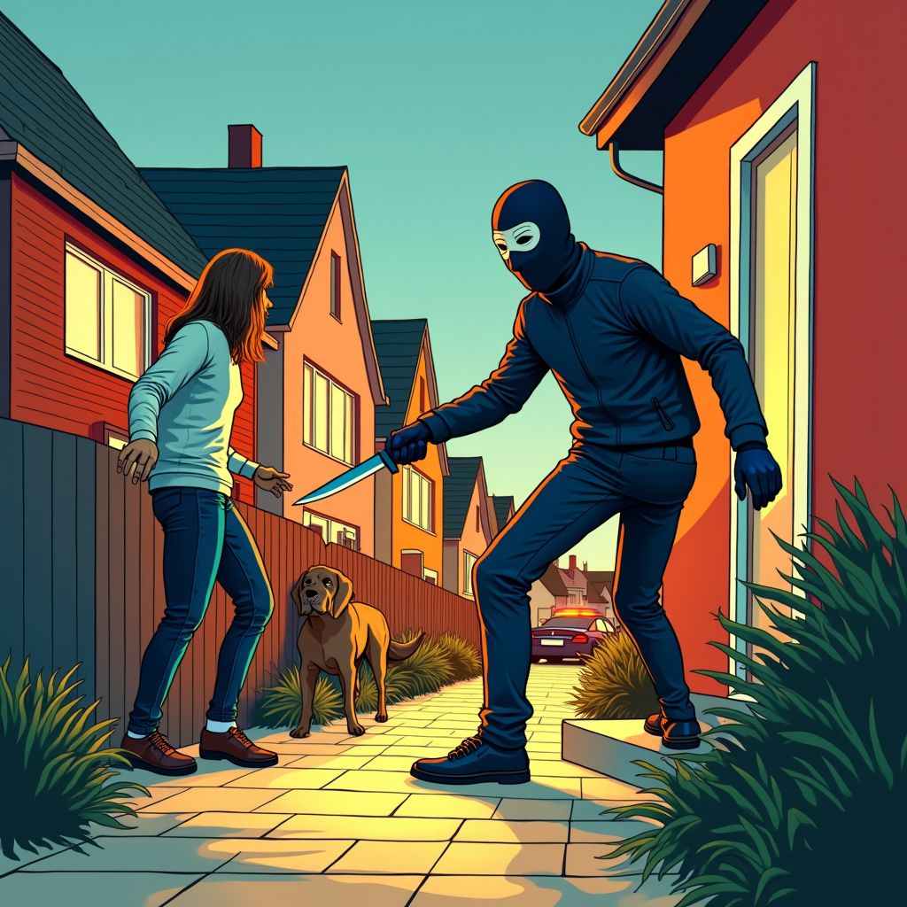 bewoner bedreigd met mes: overvaller roept 'anders gaat je kop eraf'