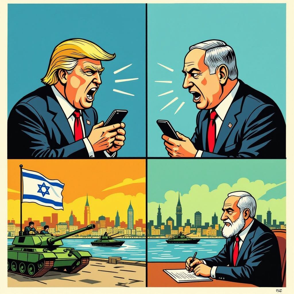 trump noemt netanyahu 'verdomd gek' in verhitte oproep over Libanon