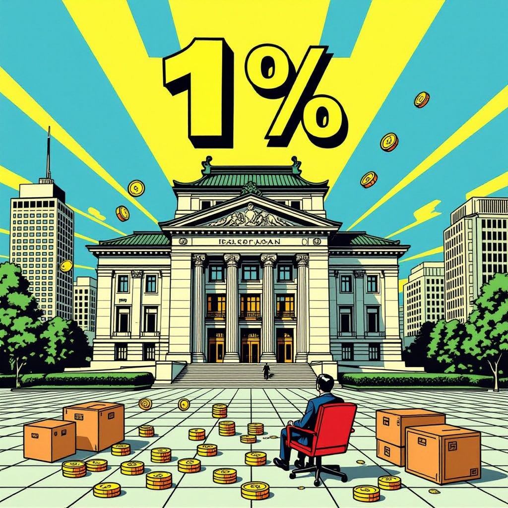 bank of japan trekt rem erop: rente naar 1%