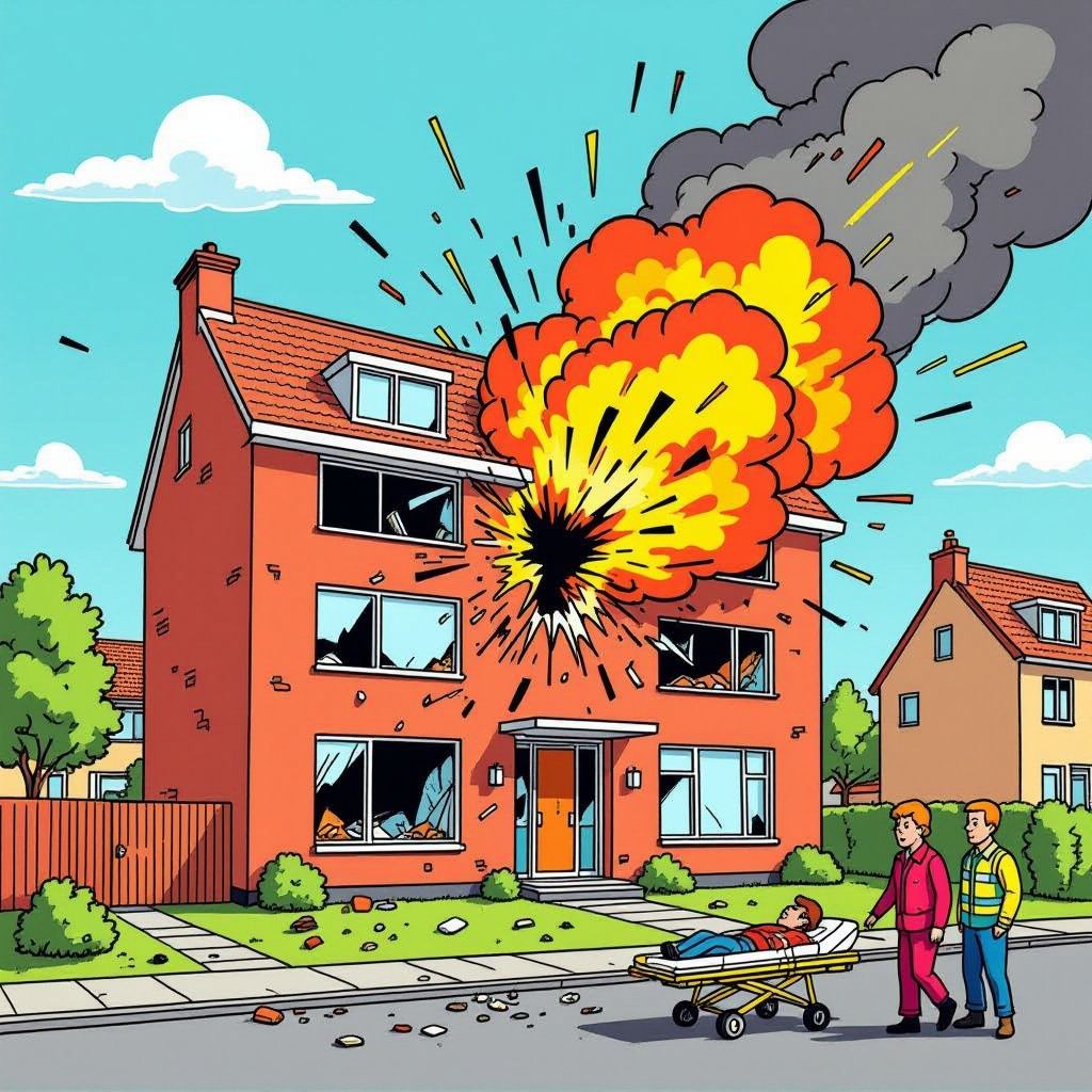 explosie in amersfoort-flat: zwaargewonde na vuurbal en instorting